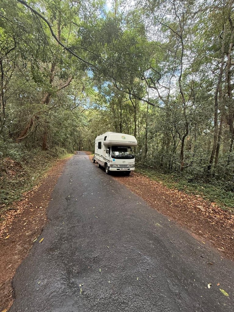 Camper van setup